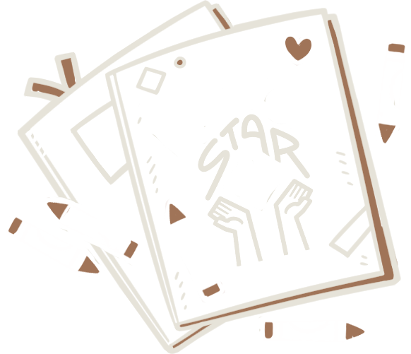 NoviceStar doodle portrait